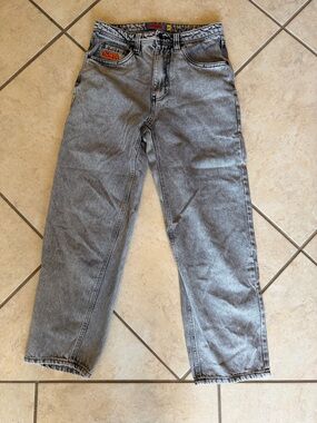Empyre Loose Fit Grey Acid Wash Skater Jeans Mens Size 28